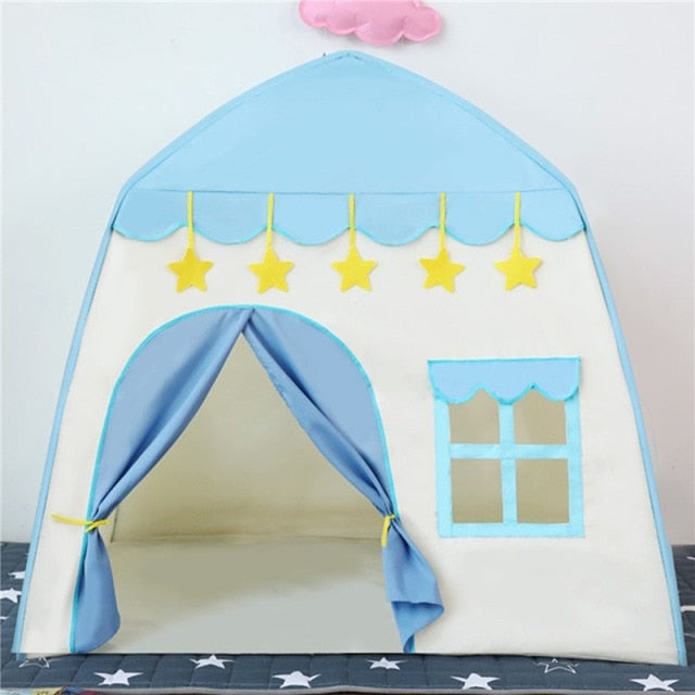 1.3M Portable Tent Wigwam Folding Kids Tents Tipi Baby Play House Large Girls Pink Princess Castle Child Room Decor-Dollar Bargains Online Shopping Australia