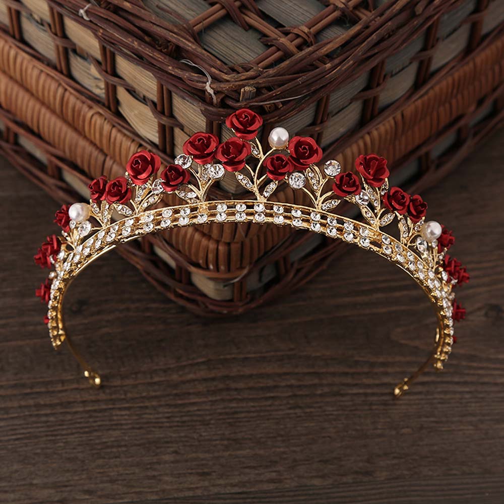 Vintage Headwear Crystal Crown Elegant Hairband Tiara Bridal Party Jewelry Wedding Hair Accessories-Dollar Bargains Online Shopping Australia