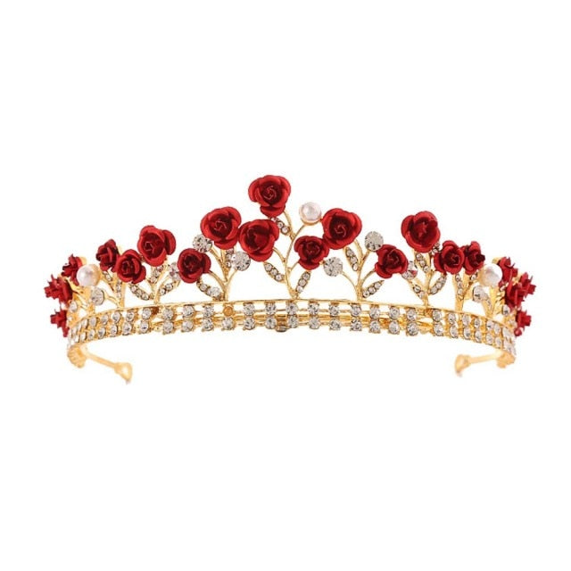 Vintage Headwear Crystal Crown Elegant Hairband Tiara Bridal Party Jewelry Wedding Hair Accessories-Dollar Bargains Online Shopping Australia