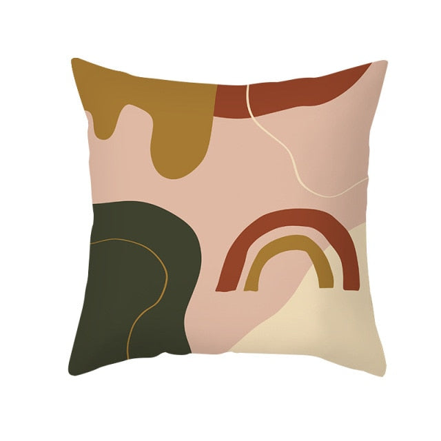 Nordic Morandi Color Abstract Line Drawing Cushion Case Modern Abstract Art Sofa Throw Pillows Case Livingroom Decorative Pillow-Dollar Bargains Online Shopping Australia