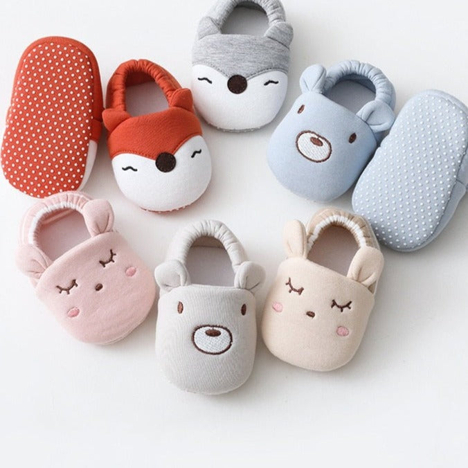 Newborn Cartoons Baby Socks Shoes Boy Girl Star Toddler First Walkers Booties Cotton Comfort Soft Anti-slip Warm Infant Shoes-Dollar Bargains Online Shopping Australia