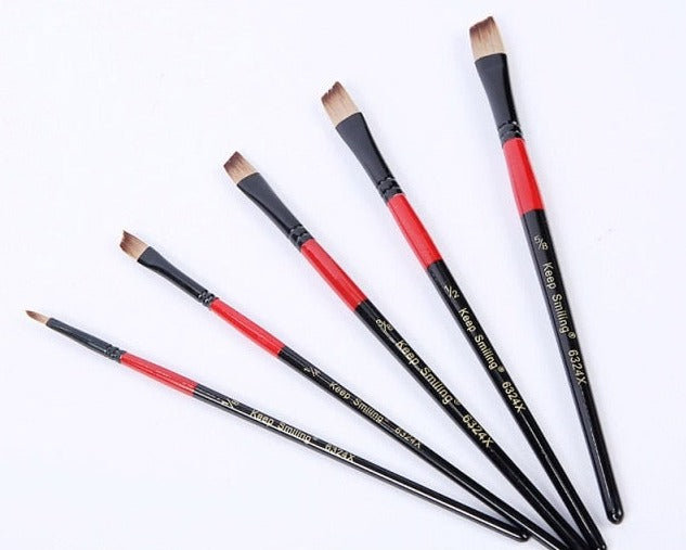 Artist Paint Brush Set High Quality Nylon Hair Wood Black Handle Watercolor Acrylic Oil Brush Painting Art Supplies-Dollar Bargains Online Shopping Australia