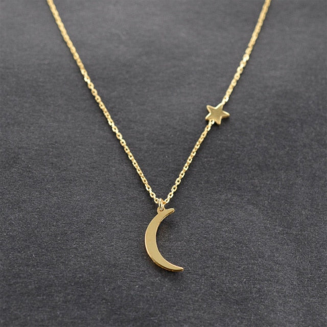 Vintage Multilayer Pendant Butterfly Necklace for Women Butterflies Moon Star Charm Choker Necklaces Boho Jewelry Christmas Gift-Dollar Bargains Online Shopping Australia