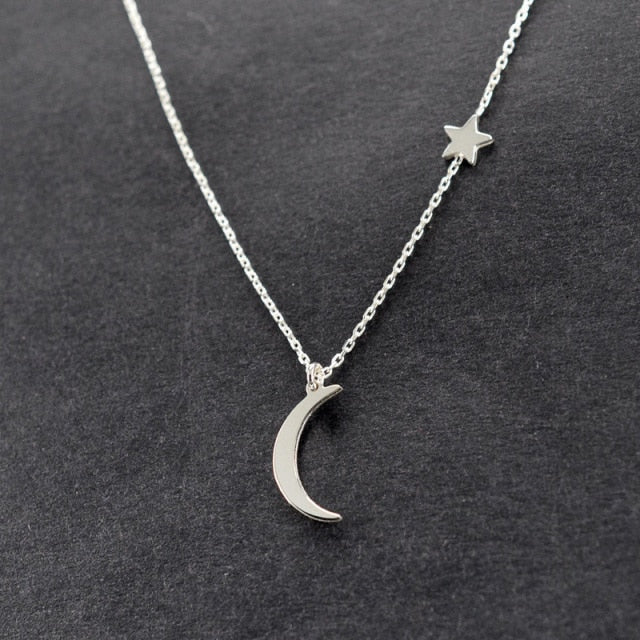 Vintage Multilayer Pendant Butterfly Necklace for Women Butterflies Moon Star Charm Choker Necklaces Boho Jewelry Christmas Gift-Dollar Bargains Online Shopping Australia