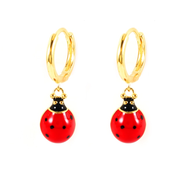 925 Sterling Silver Colored Enamel Fruit Pendant Dangle Earrings Summer Collection Strawberry Avocado Cherry Charm Earrings-Dollar Bargains Online Shopping Australia