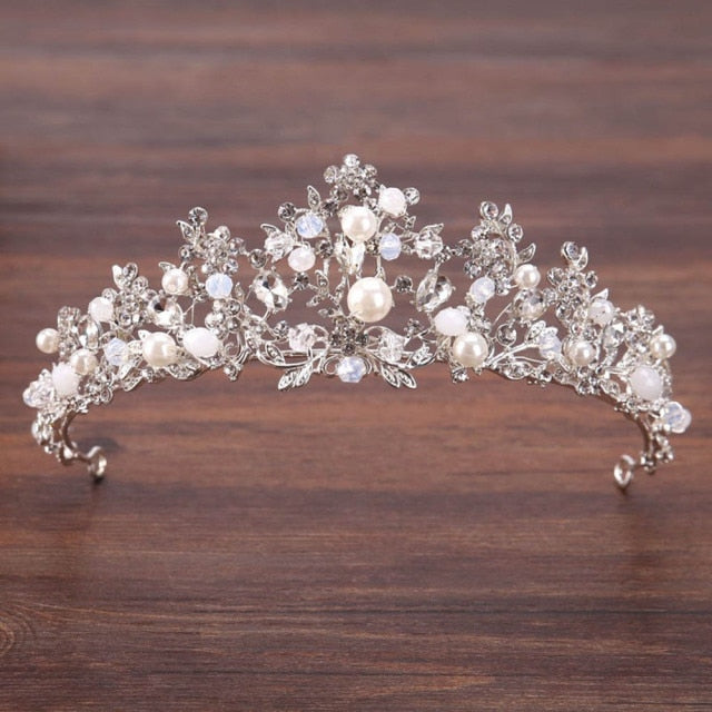 Vintage Headwear Crystal Crown Elegant Hairband Tiara Bridal Party Jewelry Wedding Hair Accessories-Dollar Bargains Online Shopping Australia
