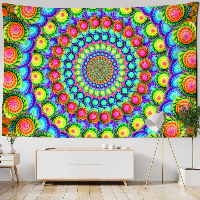 Colorful Indian Mandala Tapestry Wall Hanging Beach Carpet Camping Tent Travel Mattress Bohemian Hippie Decor-Dollar Bargains Online Shopping Australia