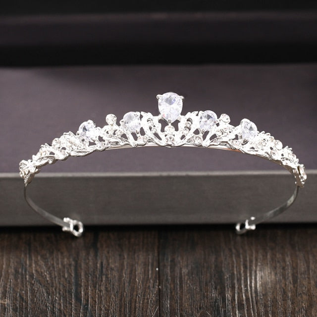 Silver Color Crystal Rhinestone Crown and Tiara Wedding Hair Accessories Bridal Tiaras Hair Crown Wedding Headpiece-Dollar Bargains Online Shopping Australia