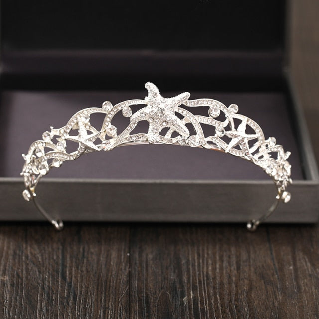 Silver Color Crystal Rhinestone Crown and Tiara Wedding Hair Accessories Bridal Tiaras Hair Crown Wedding Headpiece-Dollar Bargains Online Shopping Australia