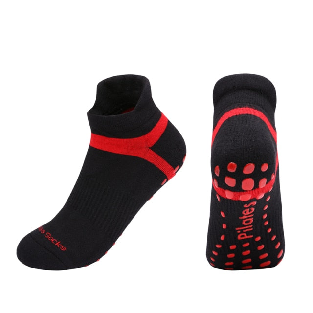 Anti-slip Yoga Socks Ladies Fitness Pilates Socks for Women Professional Dance Pilates Ballet Cotton Socks for Gym-Dollar Bargains Online Shopping Australia