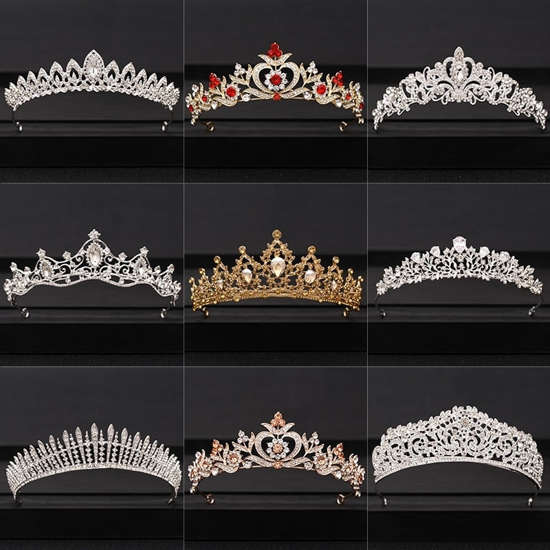 Wedding Crown Hair Jewelry Bridal Hair Accessories Women Baroque Crown Rhinestones Crystal Tiaras Bride QueenParty Crowns Gift-Dollar Bargains Online Shopping Australia