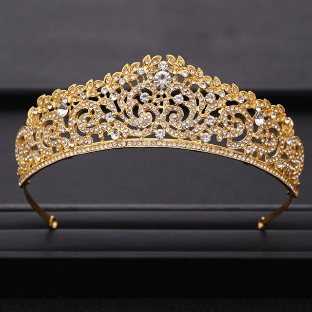 Wedding Crown Hair Jewelry Bridal Hair Accessories Women Baroque Crown Rhinestones Crystal Tiaras Bride QueenParty Crowns Gift-Dollar Bargains Online Shopping Australia