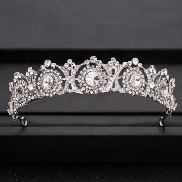 Wedding Crown Hair Jewelry Bridal Hair Accessories Women Baroque Crown Rhinestones Crystal Tiaras Bride QueenParty Crowns Gift-Dollar Bargains Online Shopping Australia