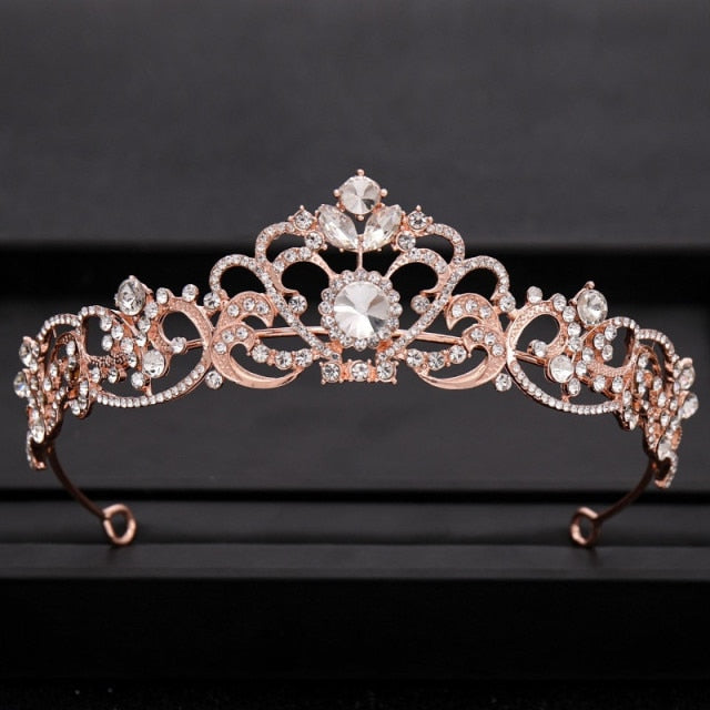 Wedding Crown Hair Jewelry Bridal Hair Accessories Women Baroque Crown Rhinestones Crystal Tiaras Bride QueenParty Crowns Gift-Dollar Bargains Online Shopping Australia