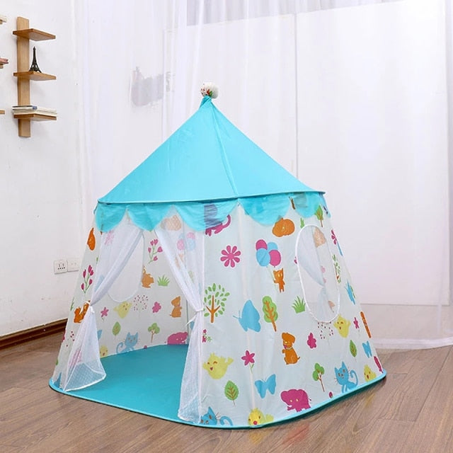 1.3M Portable Tent Wigwam Folding Kids Tents Tipi Baby Play House Large Girls Pink Princess Castle Child Room Decor-Dollar Bargains Online Shopping Australia