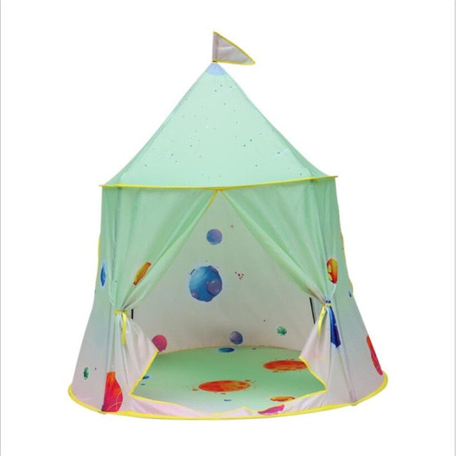 1.3M Portable Tent Wigwam Folding Kids Tents Tipi Baby Play House Large Girls Pink Princess Castle Child Room Decor-Dollar Bargains Online Shopping Australia