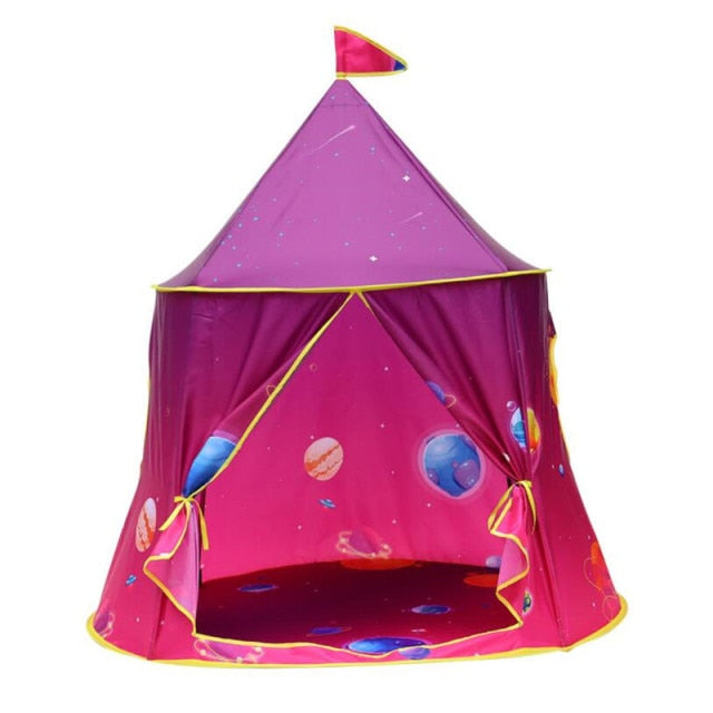 1.3M Portable Tent Wigwam Folding Kids Tents Tipi Baby Play House Large Girls Pink Princess Castle Child Room Decor-Dollar Bargains Online Shopping Australia