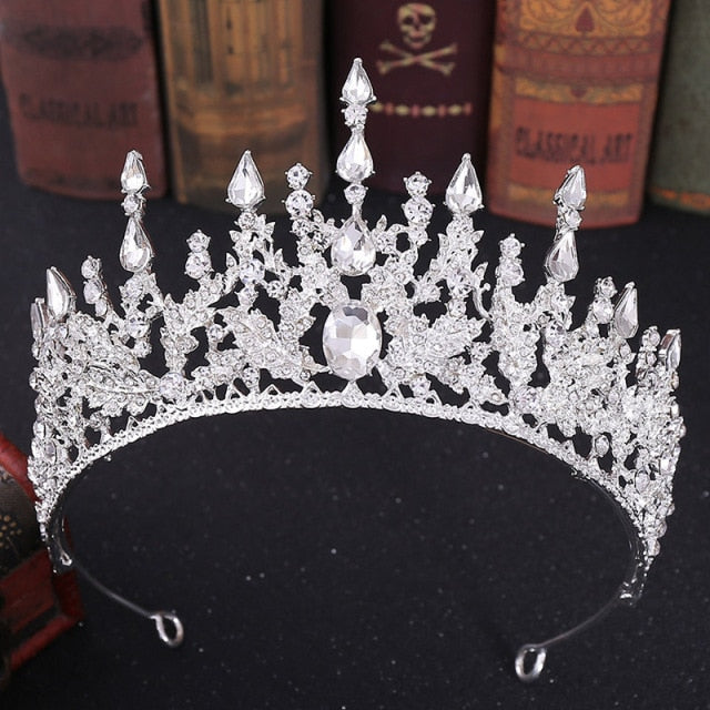 Baroque Headbands Crystal Tiaras Crowns Bride Headpieces Bridal Wedding Party Hair Jewelry for Women-Dollar Bargains Online Shopping Australia