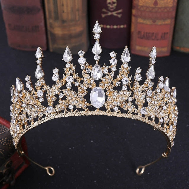 Baroque Headbands Crystal Tiaras Crowns Bride Headpieces Bridal Wedding Party Hair Jewelry for Women-Dollar Bargains Online Shopping Australia