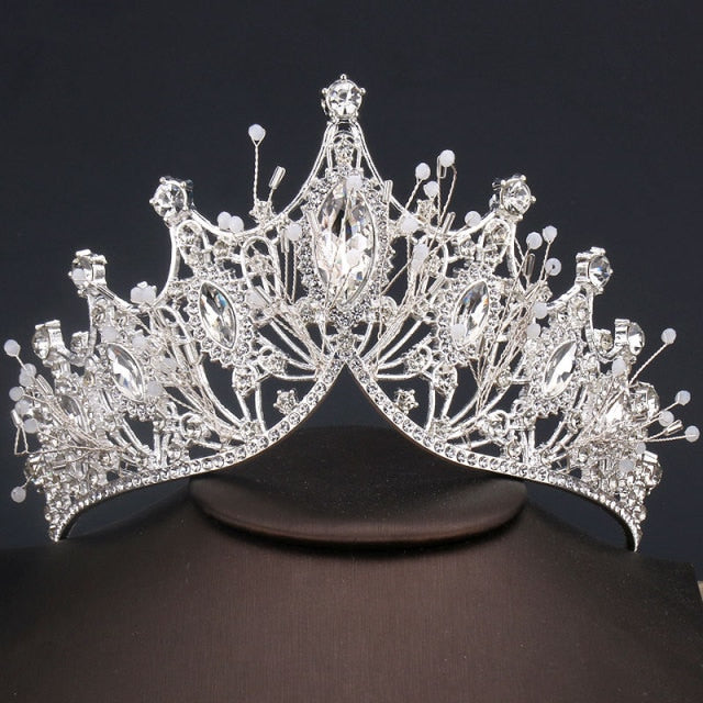 Baroque Headbands Crystal Tiaras Crowns Bride Headpieces Bridal Wedding Party Hair Jewelry for Women-Dollar Bargains Online Shopping Australia