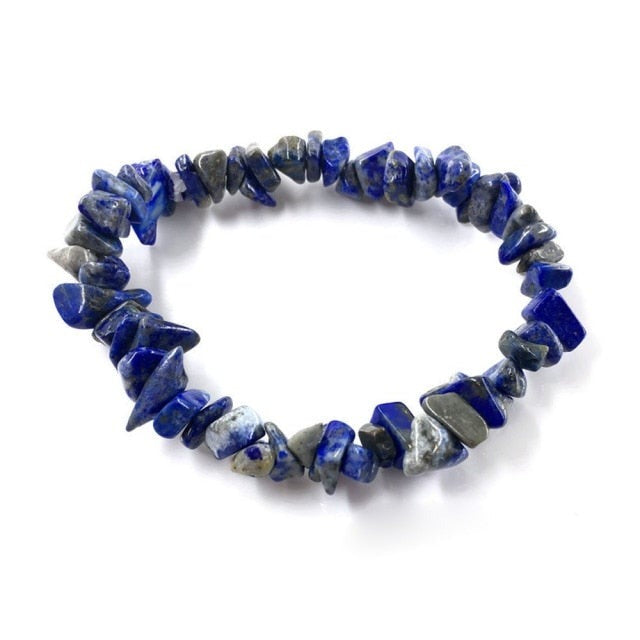 35Color Natural Gem Stone Bracelet Irregular Crystal Stretch Chip beads Nuggets Bracelets Bangles Quartz Wristband For Women-Dollar Bargains Online Shopping Australia