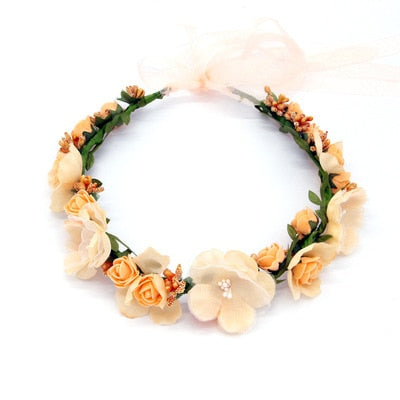 Flower Crown Tiara Hairbands Vintage Flower Forest Style Wedding Hair Accessories For Bride Girls-Dollar Bargains Online Shopping Australia