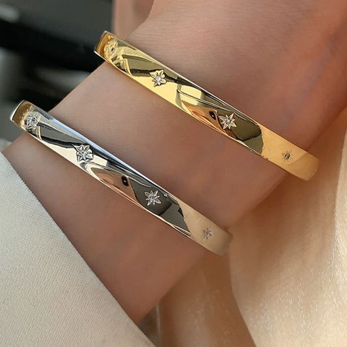 925 Silver Smooth Surface Bracelet Woman Simple Fashion Elegant Bracelets-Dollar Bargains Online Shopping Australia