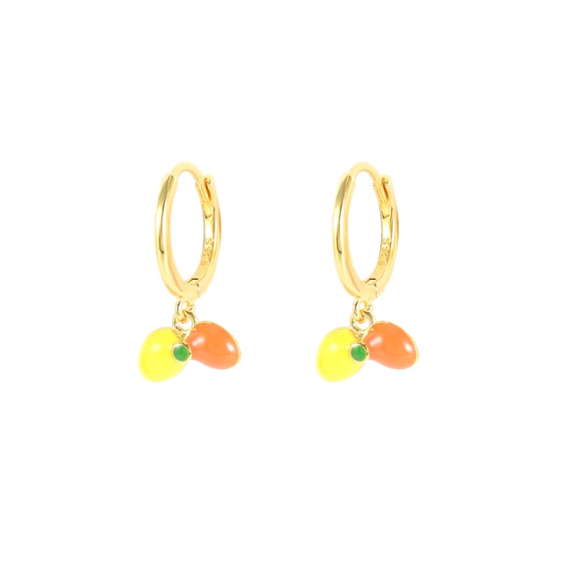 925 Silver Cute Enamel Crab Shrimp Pendant Dangle Earrings Summer Beach Collection Octopus Surfboard Charm Drop Earrings-Dollar Bargains Online Shopping Australia