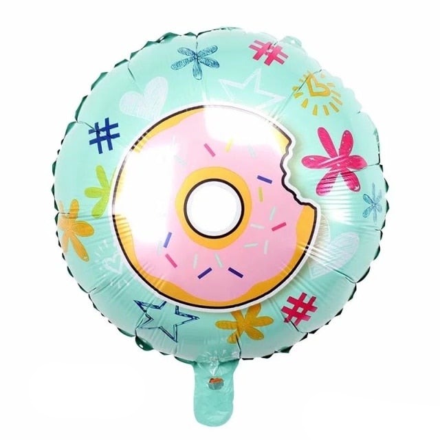 32Inch Donut Digital Foil Balloon Christmas Fruit Ice Cream Helium Balloon Birthday Party Decoration Kids Digital Balloon Showe-Dollar Bargains Online Shopping Australia