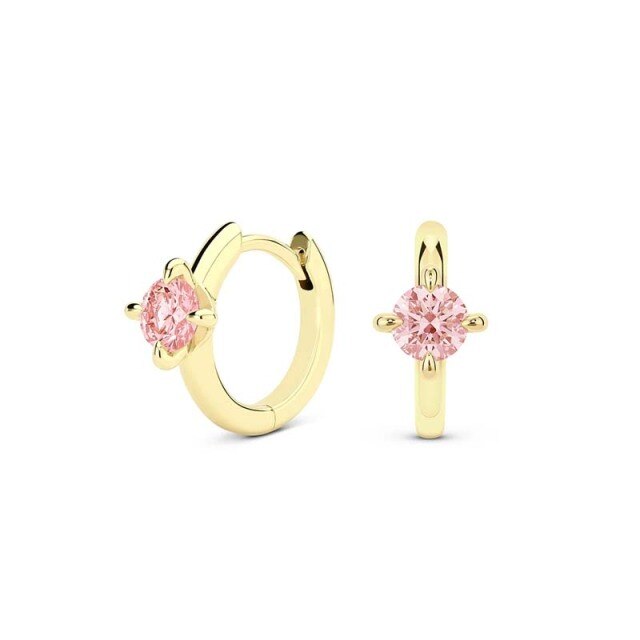 925 Sterling Silver Pink Zircon CZ Series Stud Earrings Crystal Sakura Flower Cross Bee Ear Stud Jewelry For Women Girls-Dollar Bargains Online Shopping Australia