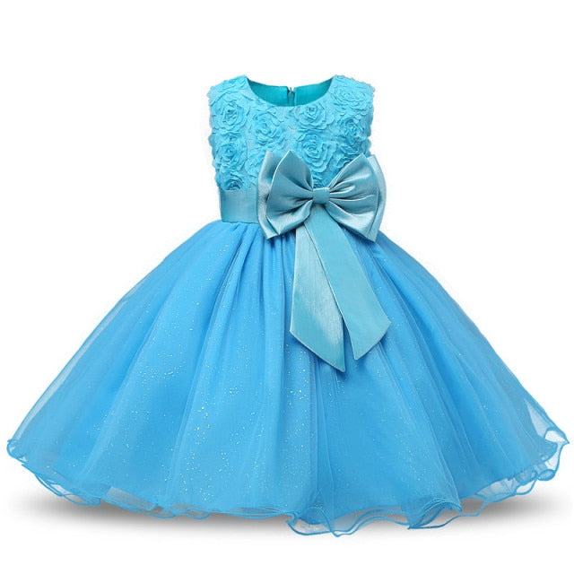 Princess Dress Flower Girl Dress Tutu Wedding Birthday Party Kids Dresses For Girls Christmas Costume Toddler Child Prom Designs-Dollar Bargains Online Shopping Australia