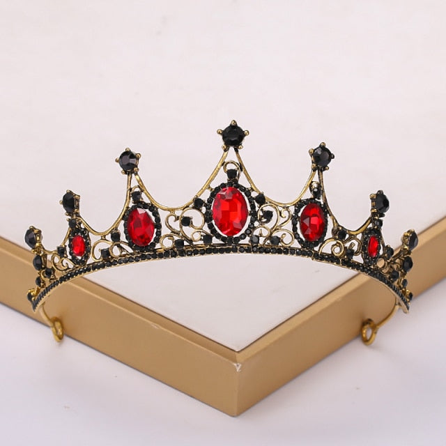 Baroque Vintage Black Tiara And Crowns Crystal Rhinestone Wedding Hair Accessories Queen Princess Crown More Design Head Jewelry-Dollar Bargains Online Shopping Australia