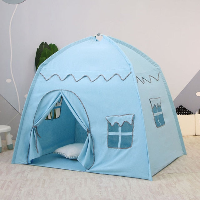 Kids Indoor Outdoor Castle Princess Tent Bed Little Castle Princess Oversized House Folding Game Birthday Gifts-Dollar Bargains Online Shopping Australia