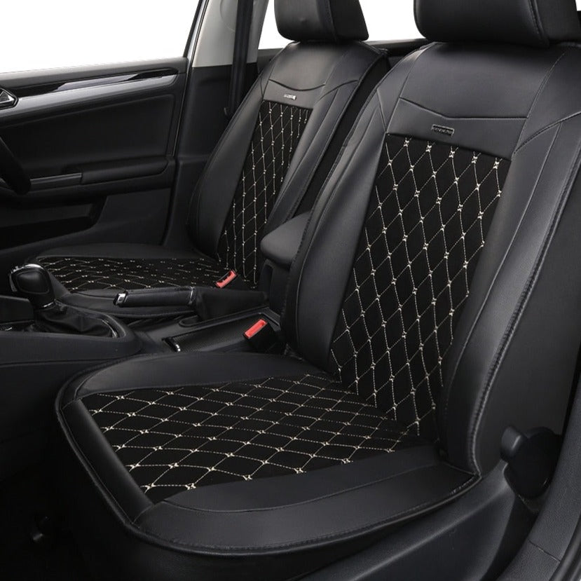 PU leather universal car seat cover artificial suede diamond pattern FIt for most cars high-end luxury car interiors-Dollar Bargains Online Shopping Australia