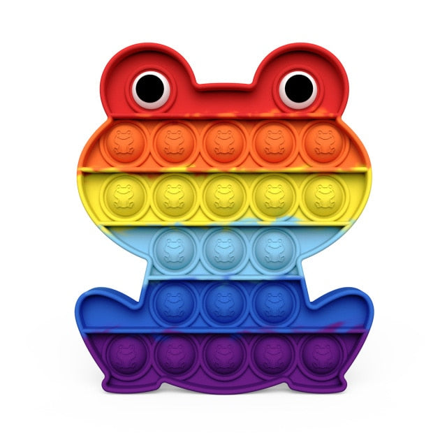 Fidget Reliver Stress Toy Rainbow Push Bubble Antistress Toys Adults &amp; Children Sensory Toys to Relieve Autism-Dollar Bargains Online Shopping Australia