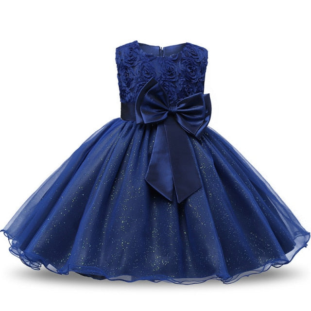 Girls Princess Kids Dresses for Girls Tutu Lace Flower Embroidered Ball Gown Baby Girls Clothes Children Wedding Party Dress-Dollar Bargains Online Shopping Australia