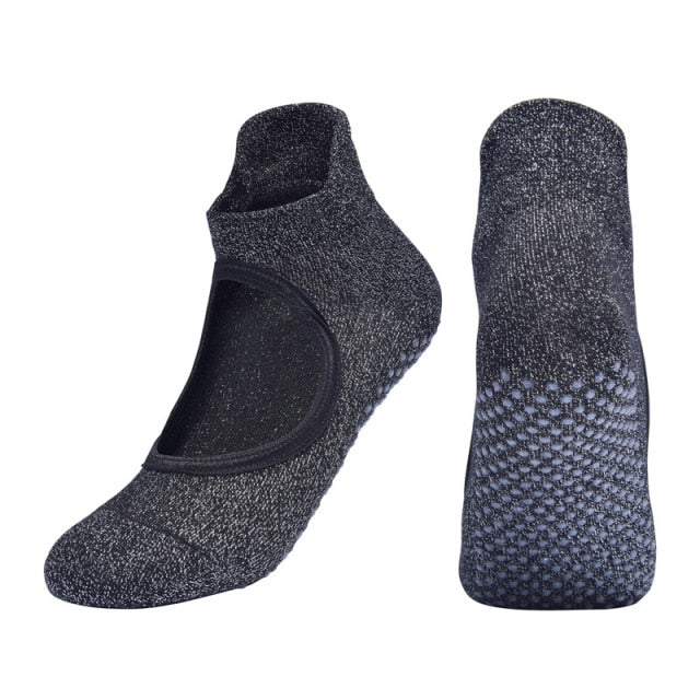 Bandage Yoga Socks Anti-Slip Quick-Dry Damping Pilates Ballet Socks Good Grip For Women Cotton Socks-Dollar Bargains Online Shopping Australia