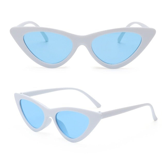 Cat Eye Sunglasses Women Mirror Black Small Triangle Sun Glasses Female Lens Shades Streetwear Eyewear Outdoor UV400-Dollar Bargains Online Shopping Australia