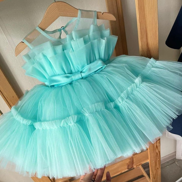 Toddler Girls Tulle Dress Kids Baby Girl Christmas Princess Dresses Wedding and Evening Robes Children 2022 New Year Clothes-Dollar Bargains Online Shopping Australia