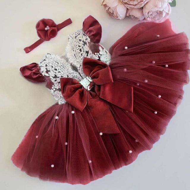 Toddler Girls Tulle Dress Kids Baby Girl Christmas Princess Dresses Wedding and Evening Robes Children 2022 New Year Clothes-Dollar Bargains Online Shopping Australia