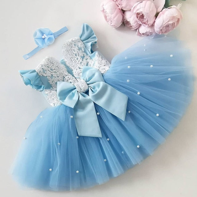 Toddler Girls Tulle Dress Kids Baby Girl Christmas Princess Dresses Wedding and Evening Robes Children 2022 New Year Clothes-Dollar Bargains Online Shopping Australia