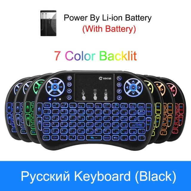 i8 Wireless Keyboard Russian English Hebrew Version i8+ 2.4GHz Air Mouse Touchpad Handheld for Android TV BOX Mini PC-Dollar Bargains Online Shopping Australia