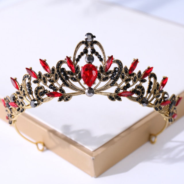 Baroque Vintage Black Tiara And Crowns Crystal Rhinestone Wedding Hair Accessories Queen Princess Crown More Design Head Jewelry-Dollar Bargains Online Shopping Australia