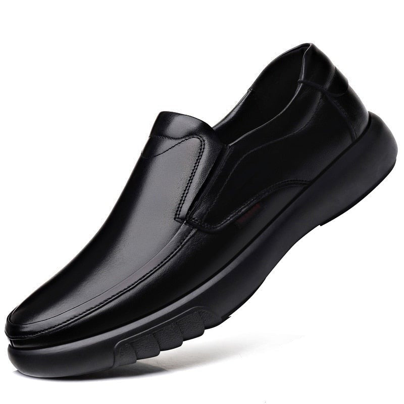 Genuine Leather Microfiber shoes Soft Anti-slip Rubber Loafers Man Casual Leather Shoes-Dollar Bargains Online Shopping Australia
