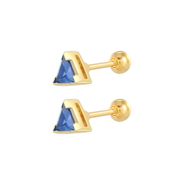 Silver Color Blue Crystal Series Hoop Earrings For Women Fashion Enamel Dripping Oil Heart Charm Piercing Party Earrings-Dollar Bargains Online Shopping Australia