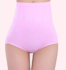 women solid high waist brief Girdle Body Shaper Underwear fashion ladies Pure Cutton Slim Tummy Knickers Pants Underwear-Dollar Bargains Online Shopping Australia