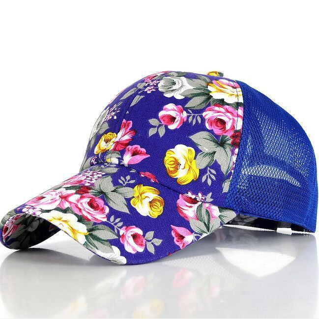 female floral hat baseball cap mesh cap spring and summer sports and leisure sun visor sun hat snapback cap-Dollar Bargains Online Shopping Australia