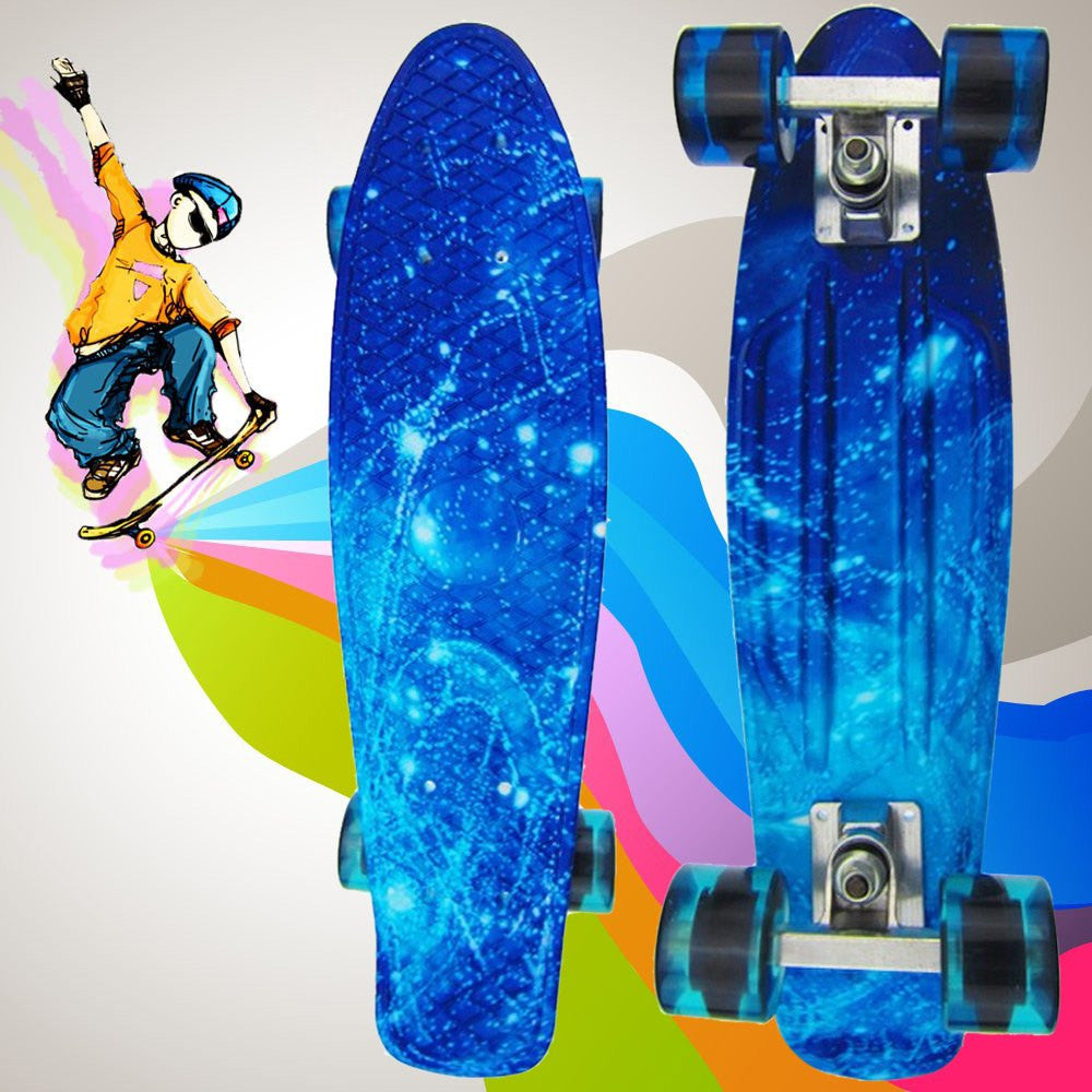 High Quality 100 kg Load Retro Skateboard Starry Sky Pattern Board Durable Light Environmental Outdoor Sport Skate Board 1484064-Dollar Bargains Online Shopping Australia