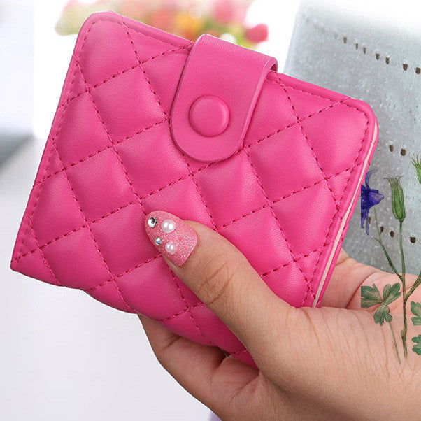 Korea Fashion high faux leather women wallets multi-cards position short hasp purse female XF212-Dollar Bargains Online Shopping Australia