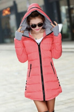 wadded jacket female women's winter jacket down cotton jacket slim parkas ladies coat plus size XS-XXL-Dollar Bargains Online Shopping Australia